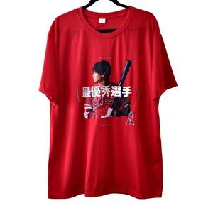Shohei Ohtani Unisex Size XL 2021 MVP Angels Stadium Giveaway S/S T-Shirt Top